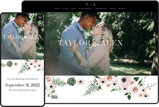 Your wedding website